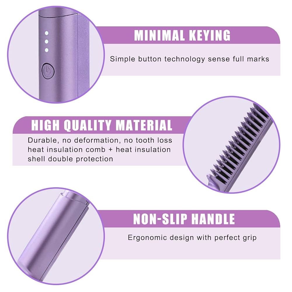 Zavora™ 2-in-1 Hair Straightener Comb